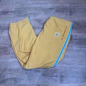 90s Vintage Abercrombie Track Pants Heavyweight Zipper Ankles Dark Navy XL